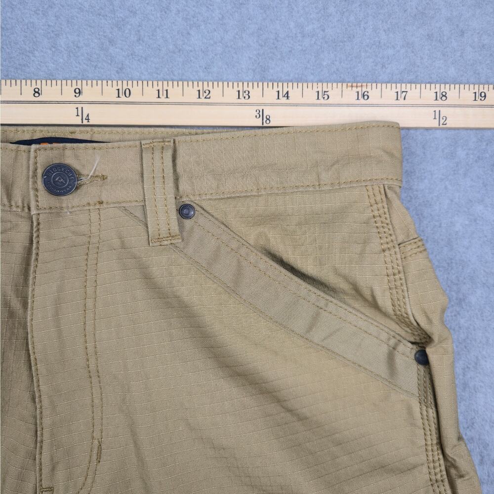 Ridgecut Toughwear 34x30 Beige Ripstop Work Pants Reinforced Double Knee - Picture 10 of 14